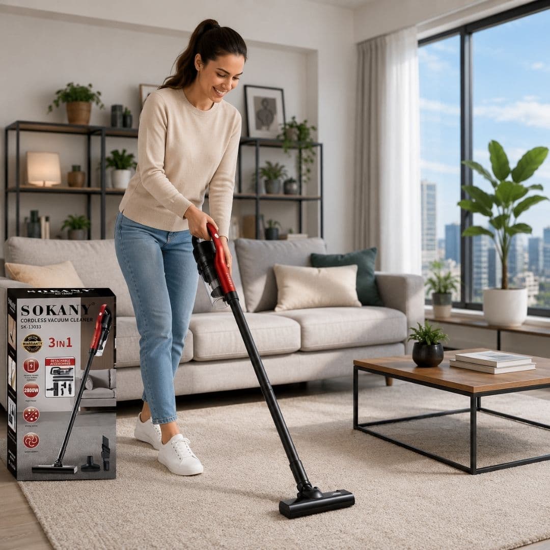 Aspiradora De Mano Inalámbrica Hogar 2800w Sokany SK-13033