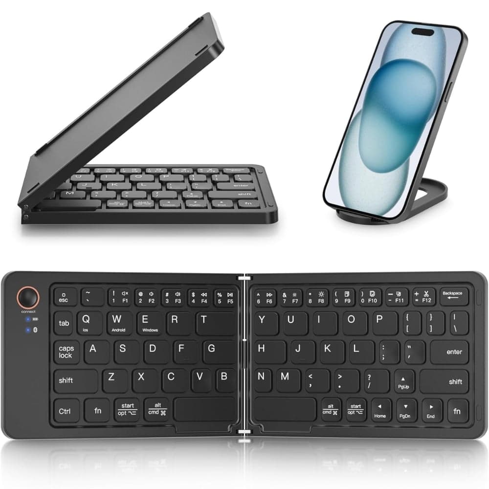 Teclado Plegable Conexion Bluetooth Recargable +Regalo