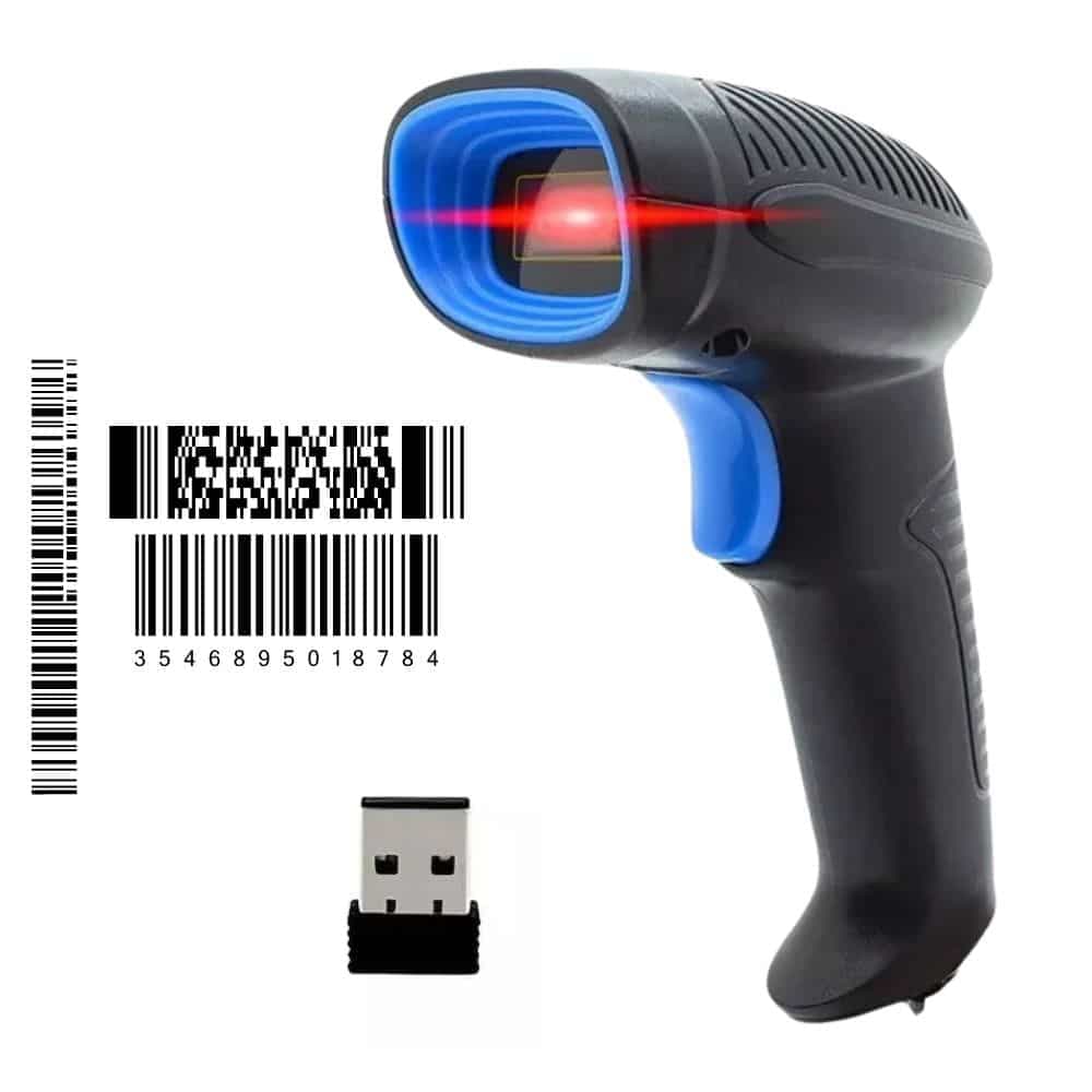 Pistola Lector de Codigos Barra QR Inalambrico