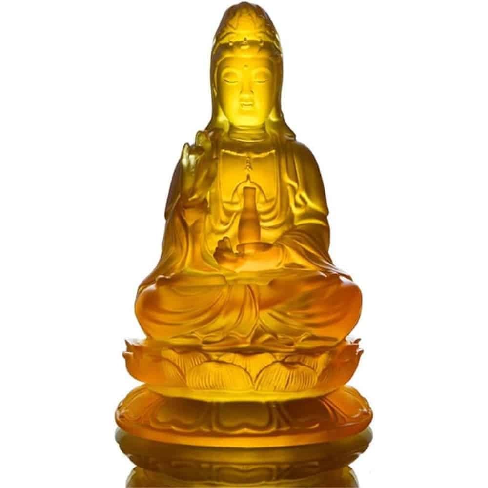 Estatua de Guan Yin Buda Fengshui Meditacion