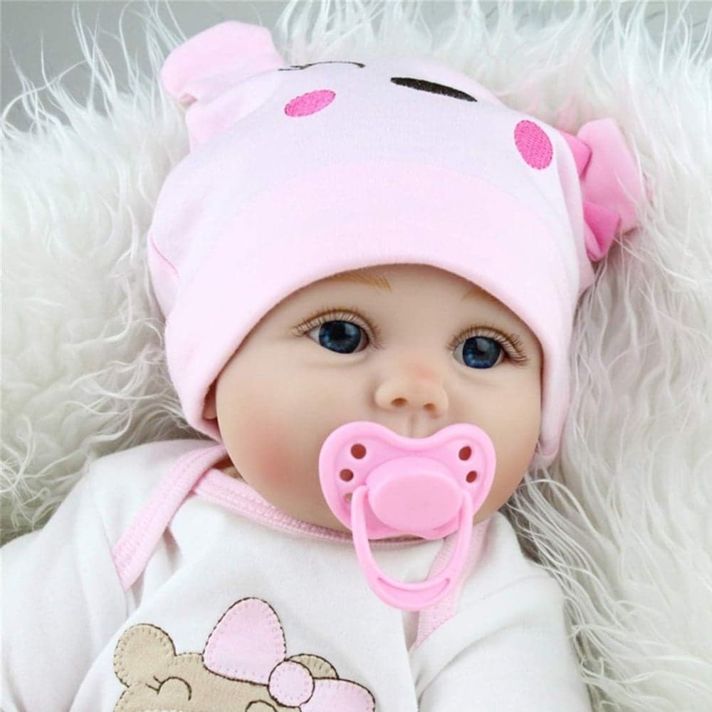 Bebe Reborn Dolls De Silicona Muñeca Realista 55cm