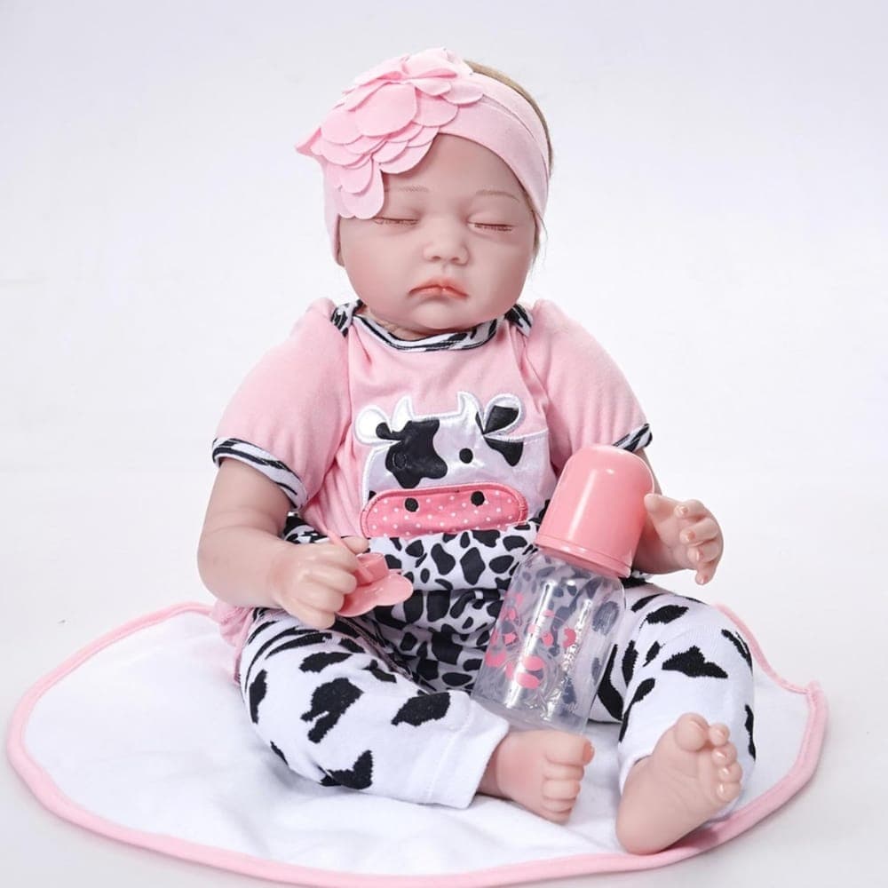 Bebe Reborn Dolls De Silicona Muñeca Realista 55cm