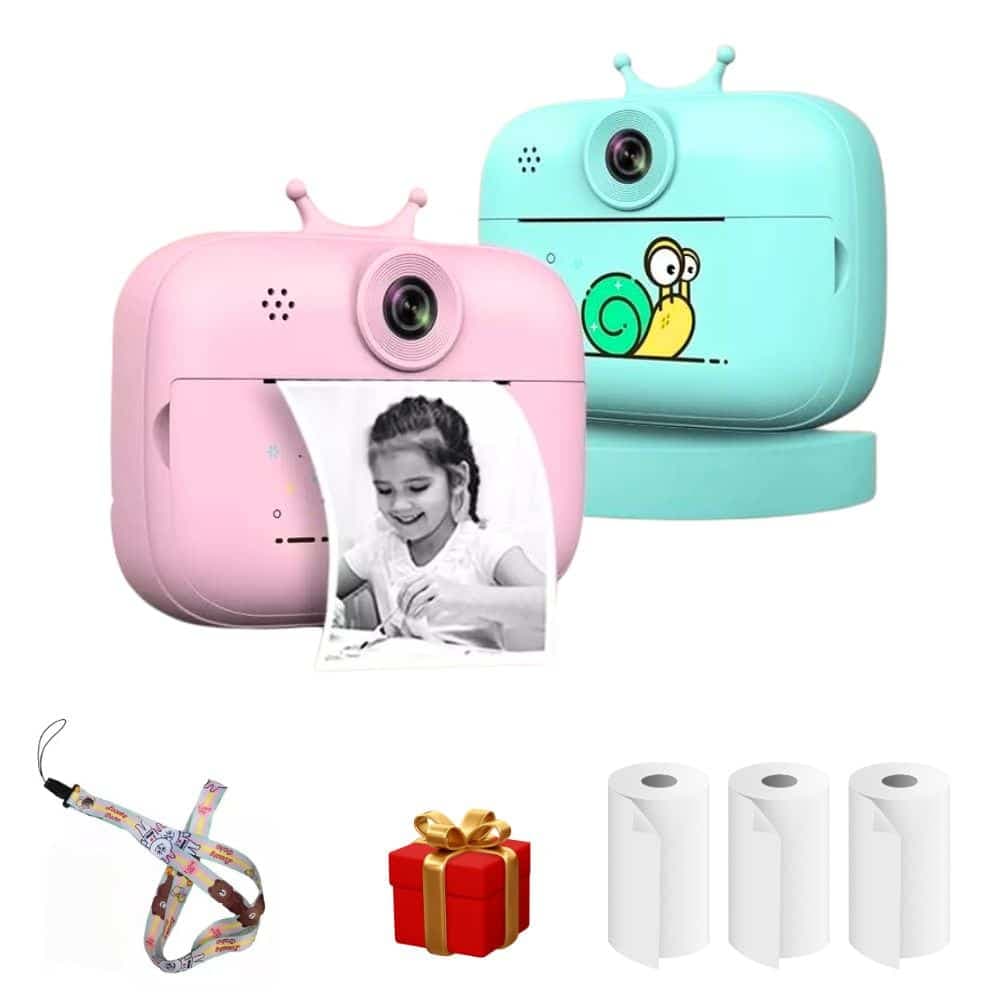 Camara De Fotos Impresion Instantanea Digital Para Niños Con Impresora Termica