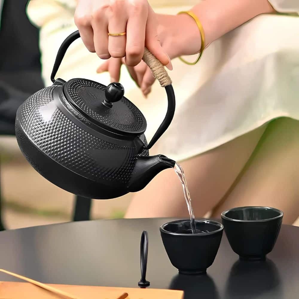 Tetera Hierro Estilo Japonesa 1200ML Con Infusor