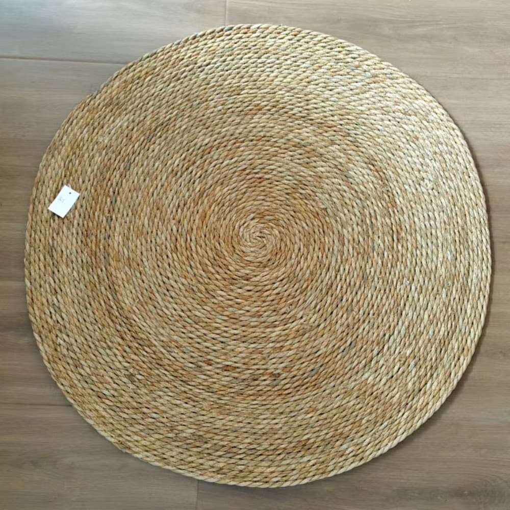 Alfombra Redonda Yute Seagrass Tejido 80cm