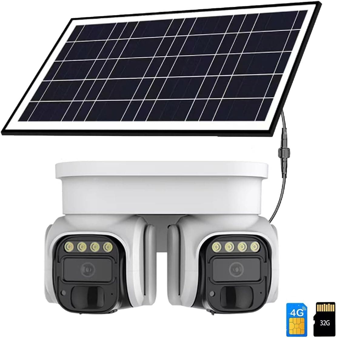 Cámaras Exteriores Esquinera Solar Doble 4g Con App Icam Camaras