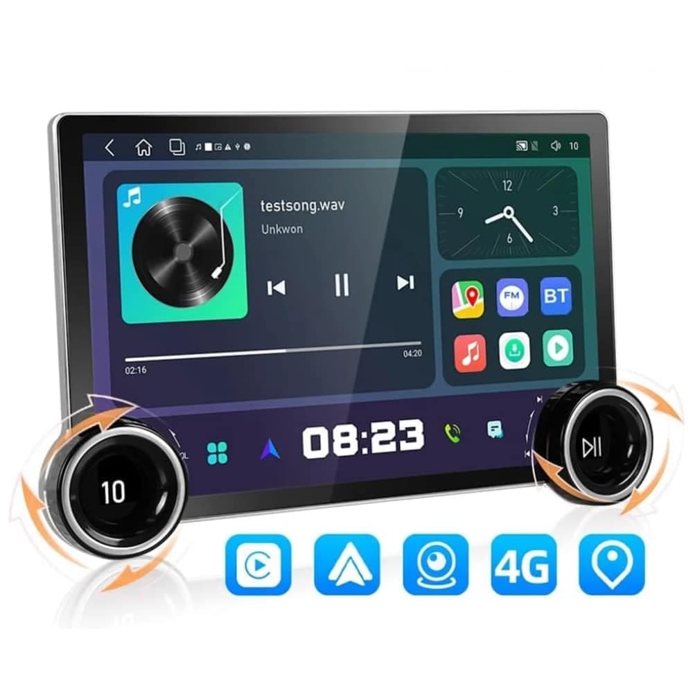 Radio Para Auto Android 11 Pantalla 5 Pulgadas Con Carplay Bluetooth Wifi Usb Y Camara Reversa