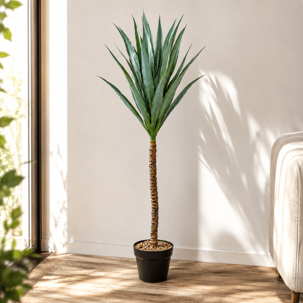 Planta Mandioca Artificial Hiperrealista 1.1mts