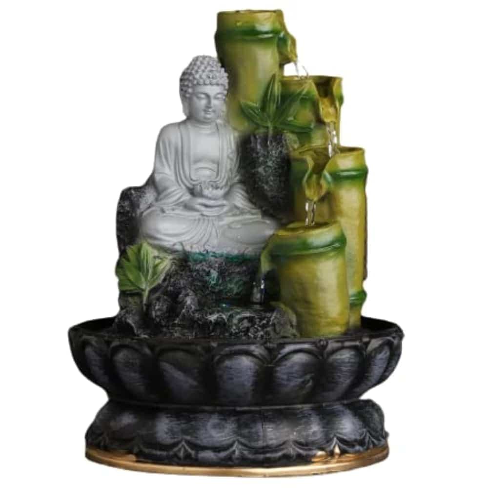 Fuente de Agua Buda Zen Meditando Budismo 29cm