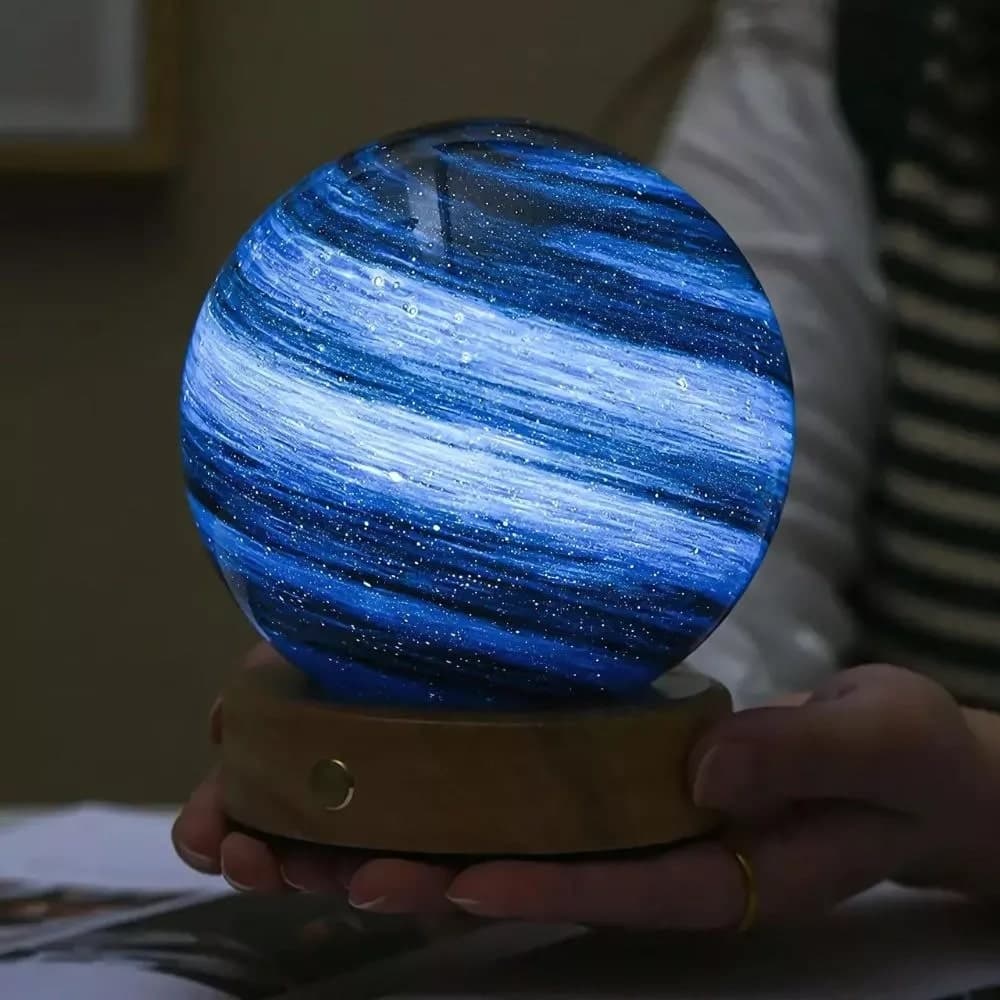 Lampara Bola de Cristal Galaxia LED 12cm