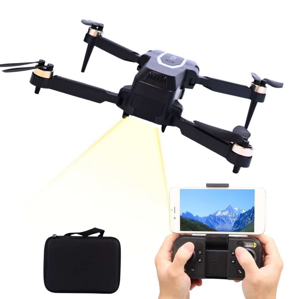 Drone Recargable 2 Camaras 4k Gps 200m Sensor Evita Obstaculos con Bolso