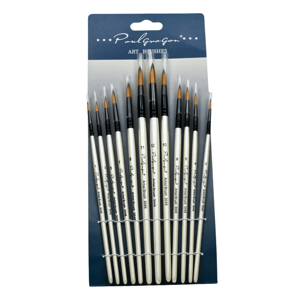 Set Juego Pack De 12 Pinceles De Nylon Con Madera 1-12 Agregar a favoritos