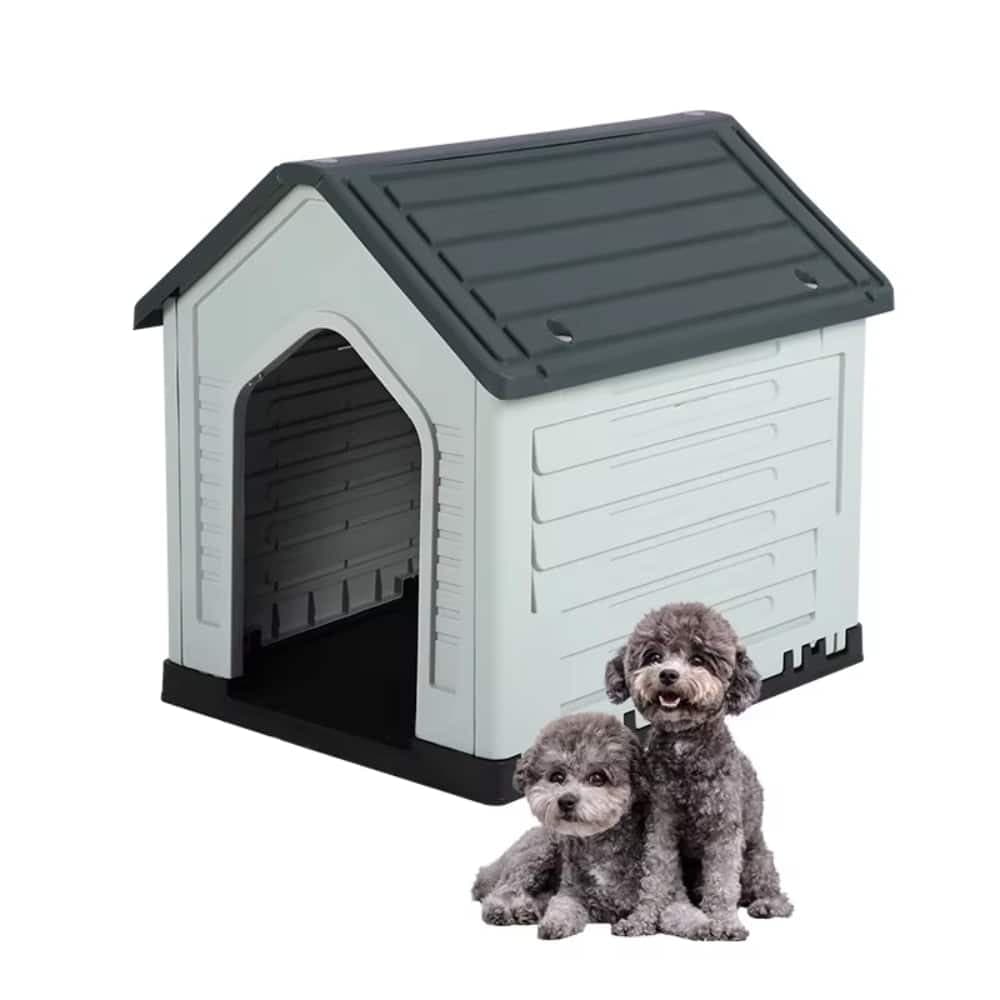 Casa Cucha para Perros en Plastico - Gris