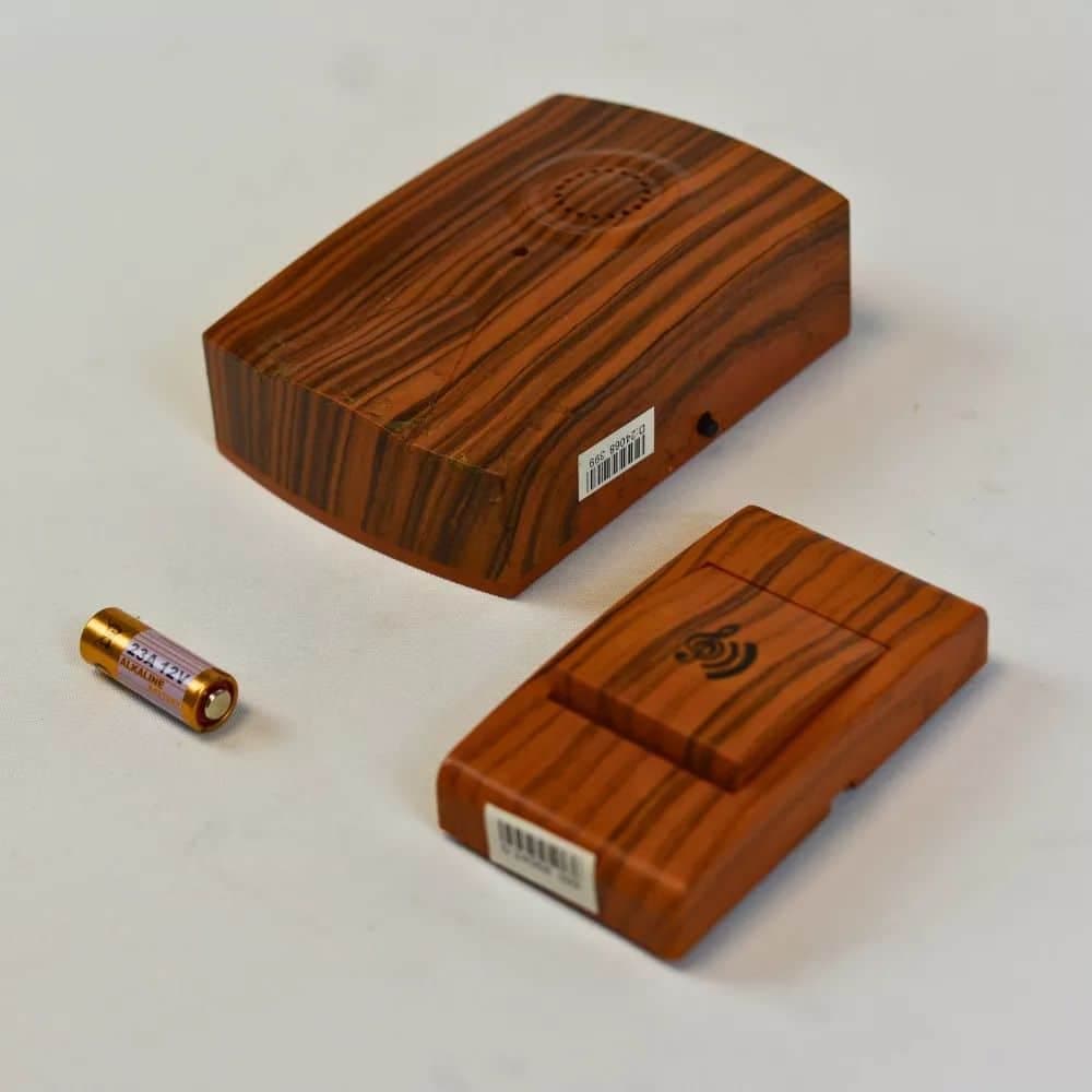 Timbre Inalambrico Para Casa Negocio Simil Madera A Pila