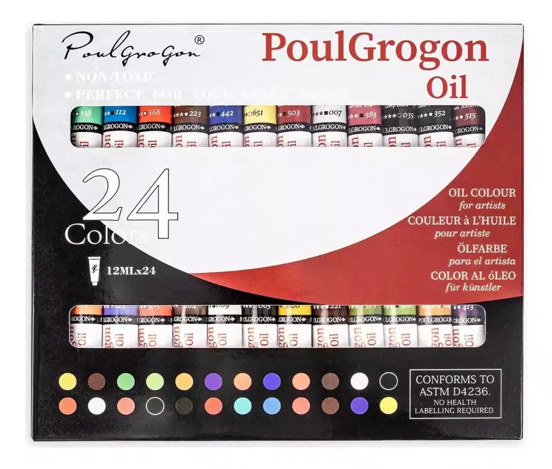 Pinturas Al Óleo De 24 Unidades 12ml Colores Pintura