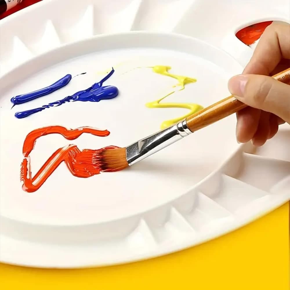 Paleta de Pintor De Plastico Oval 35cm