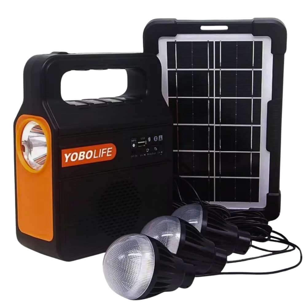 Radio Linterna Solar Camping Emergencia 3 en 1
