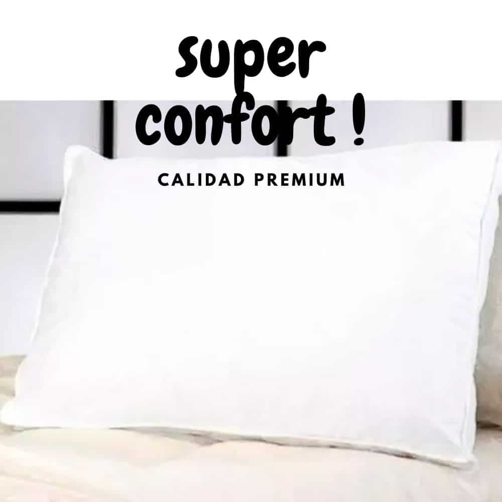 Almohada Maximo Confort Fibra Hotel Hogar 70*42 centimetros