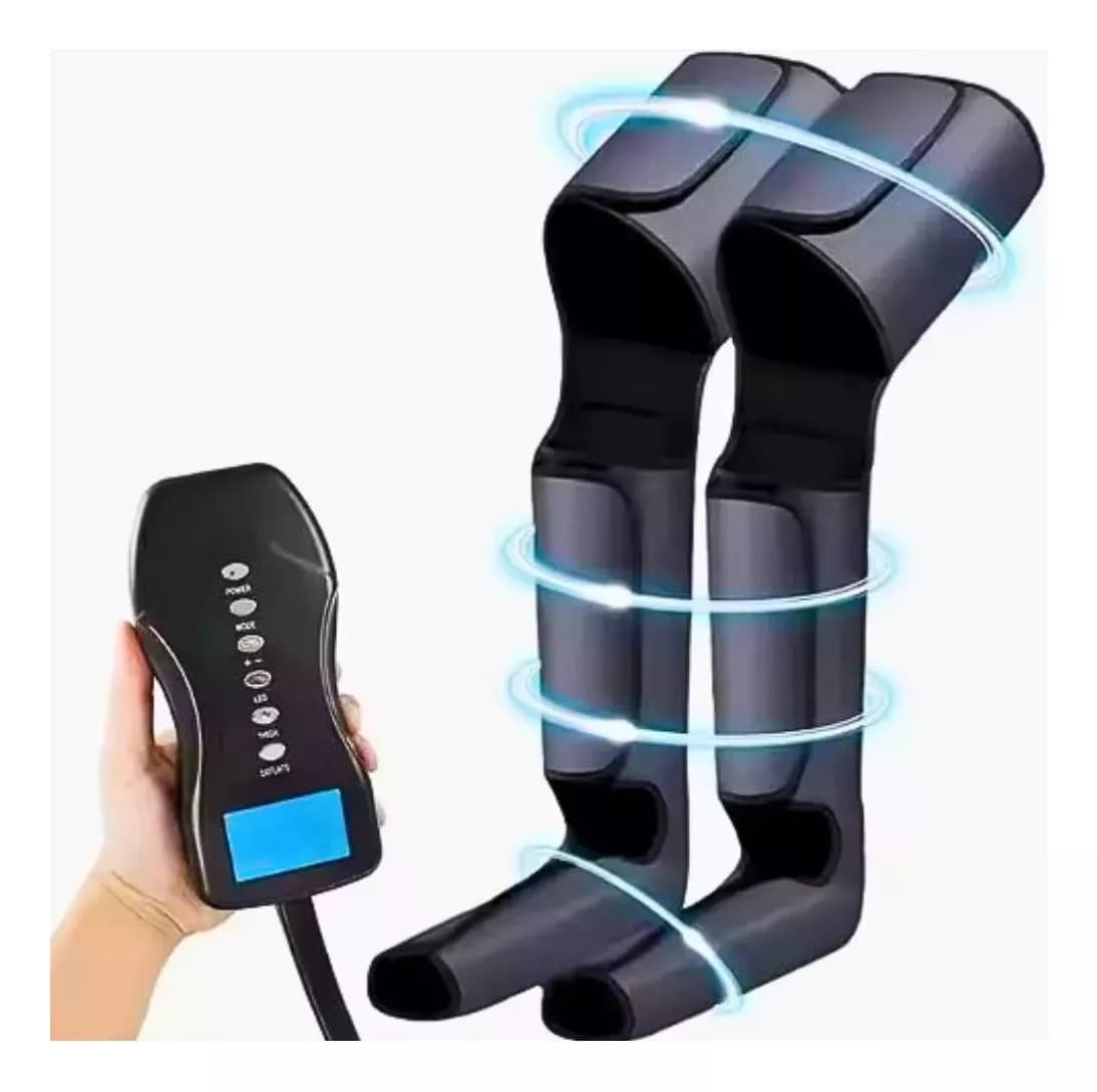 Masajeador de Pies Muslos 3 en 1 con Presoterapia y Control Remoto