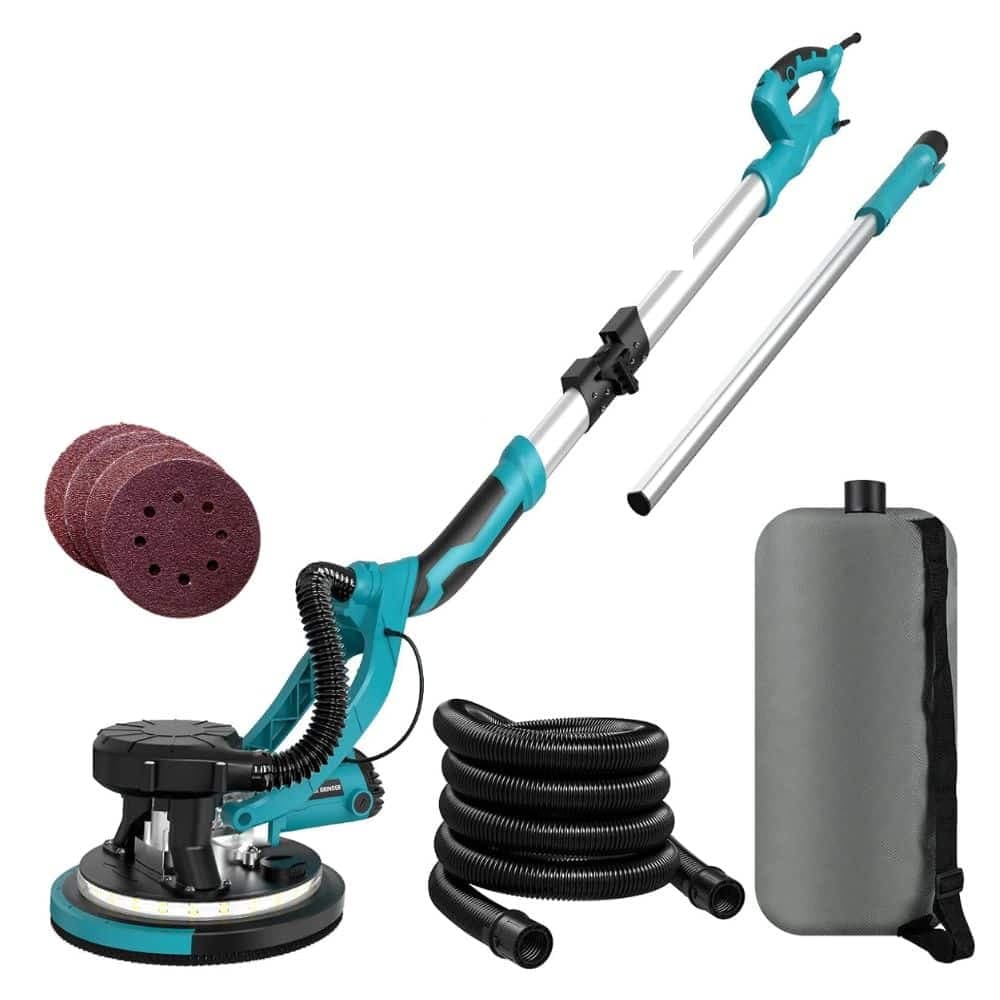 Lijadora Orbital Yeso Pared Techo Plegable Con Bolsa De Polvo Y Velocidad Regulable Para Construccion Y Remodelacion