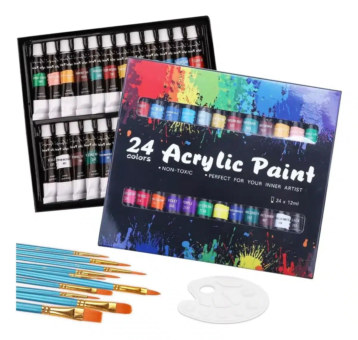 Set De Pintura Acrilica 24 Unidades 12ml