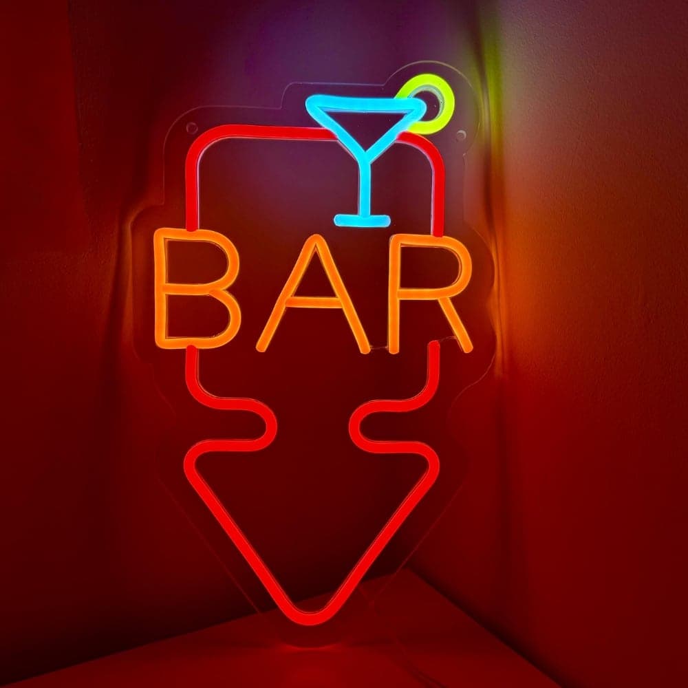 Cartel Luminoso Led Neon 40cm BAR