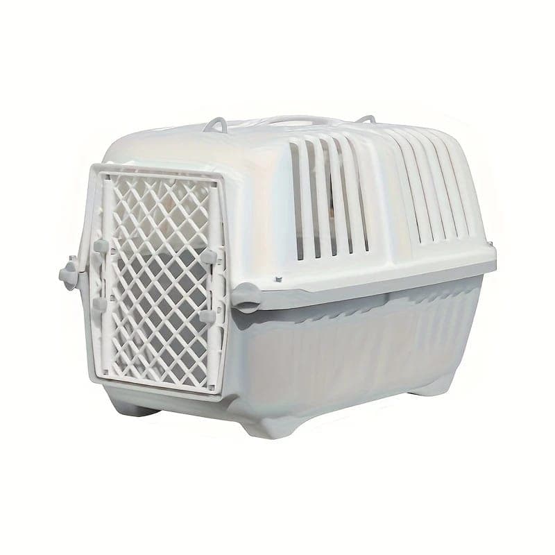 Transportadora Rigida Mascota Grande Blanca