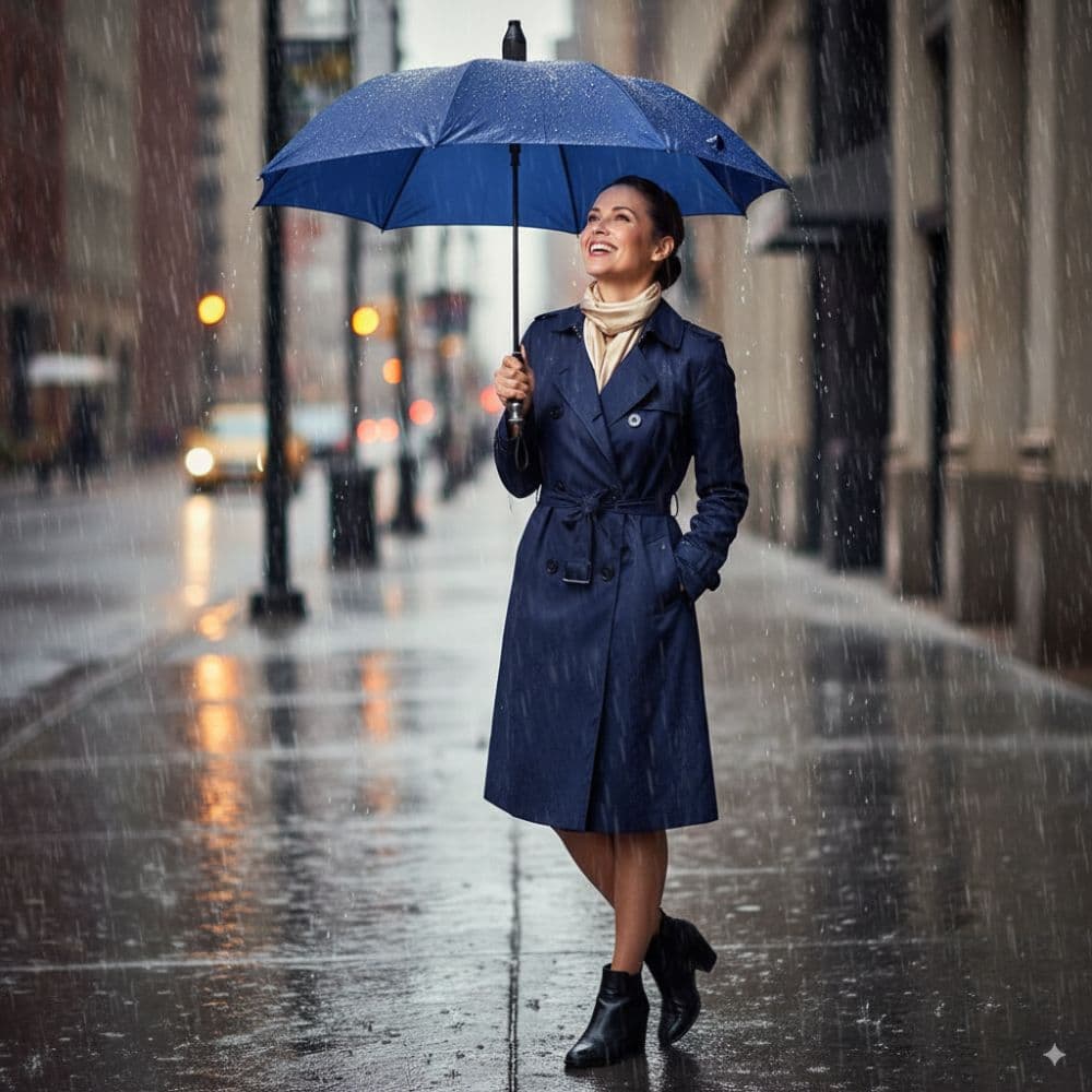 Paraguas Reforzado Grande Diametro 120Cm Con Estuche Plastico