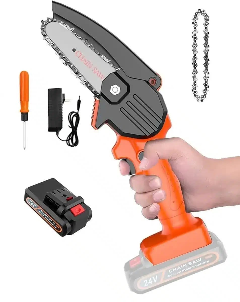 Motosierra Portatil De Mano Inalambrica A Bateria