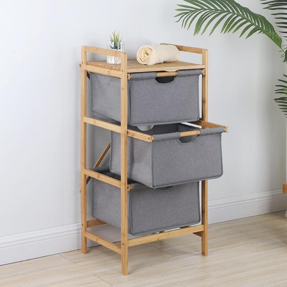 Organizador Mueble Bambu 3 Cajones