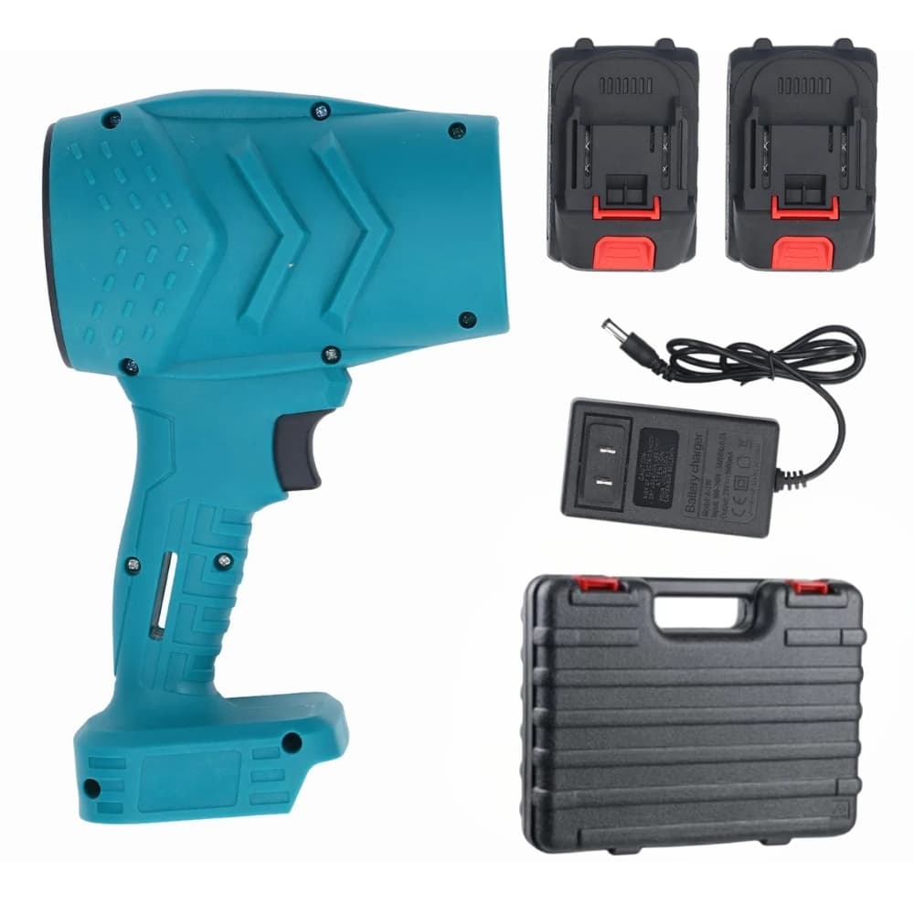 Sopladora Turbo 21V con 2 Baterias y Cargador Potencia 1050 W Liviana y Portatil Incluye Valija Para Transportar Apta Para Secado de Autos Detailing Secado de Mascotasd