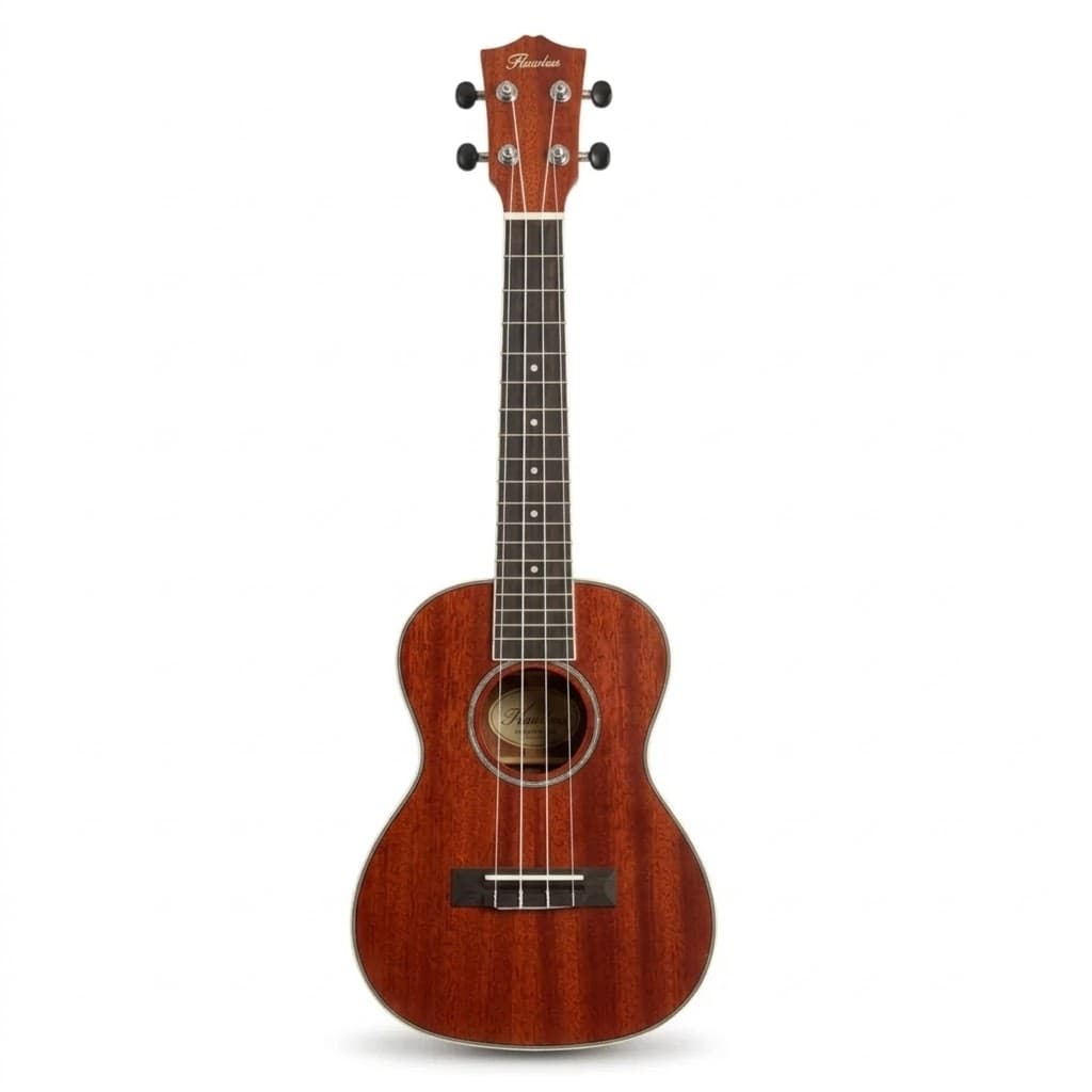 Ukelele Concierto 23 Pulgadas Madera Con Estuche De Regalo 60cm color MARRON