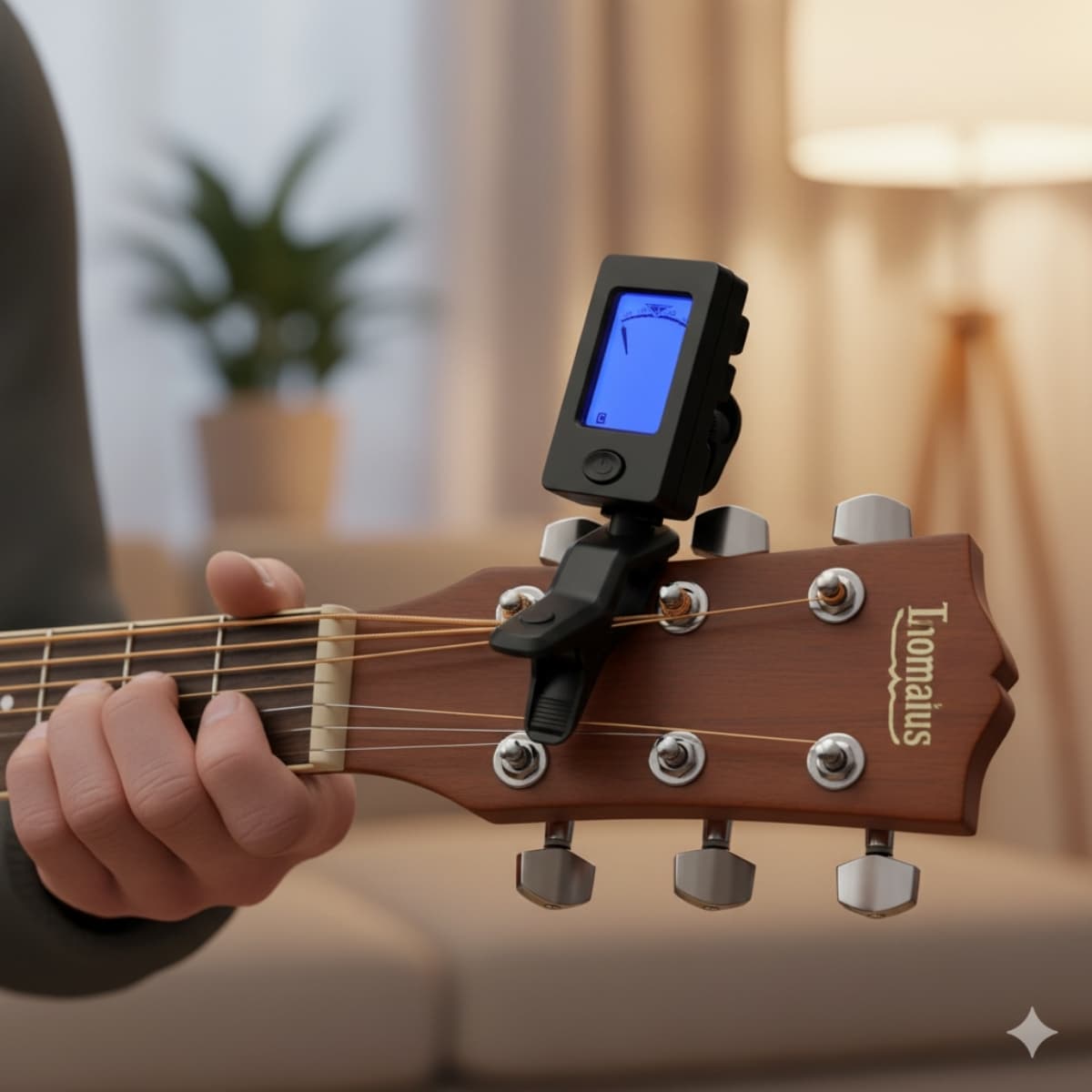Afinador Digital Para Guitarra Bajo Ukelele Y Más Instrumentos Sintonizador Clip a Pila