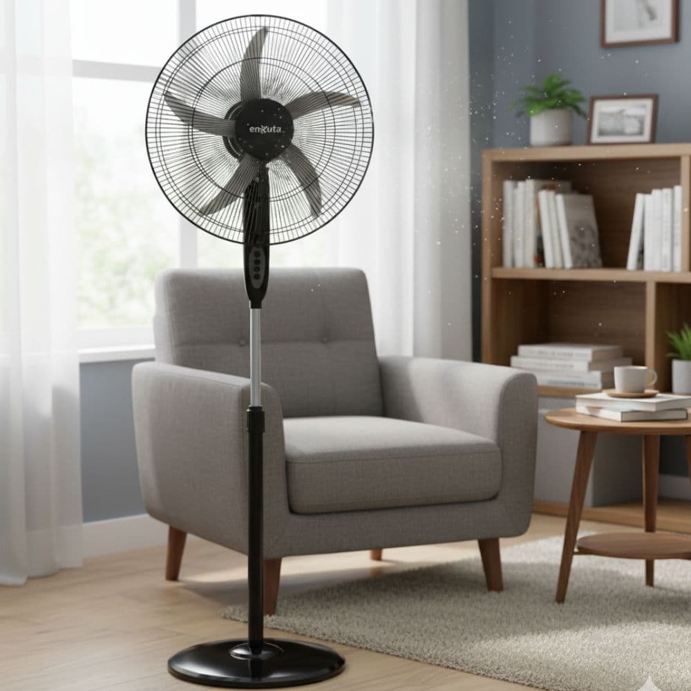Ventilador De Pie Enxuta Vpenx920n 50 Cm Oscilante Con Altura Ajustable Hasta 170 Cm 3 Velocidades