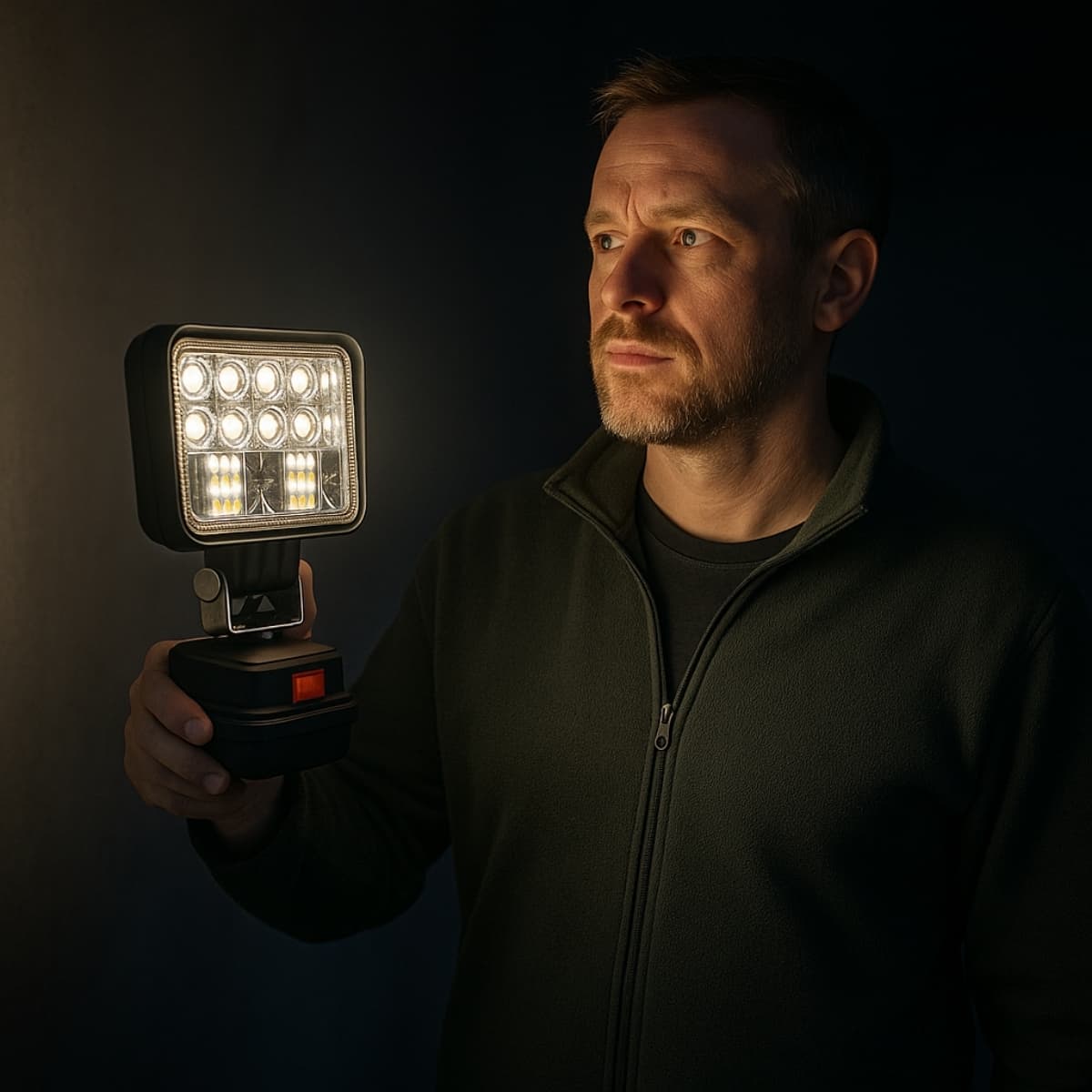 Linterna LED Luz Fría Portátil Profesional BAOSHI Compatible ABS Recargable Trabajo Exterior Taller Emergencias Alta Potencia Uruguay