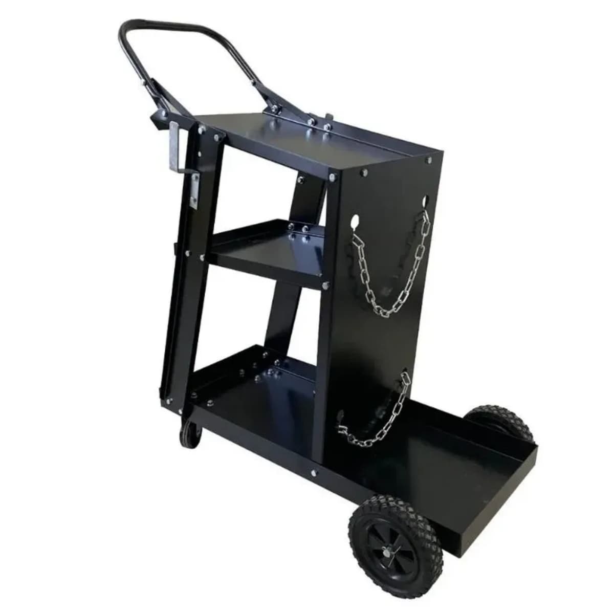 Carro Para Soldadora Metal Reforzado Ruedas Grandes 84x70x35cm Taller Herramientas
