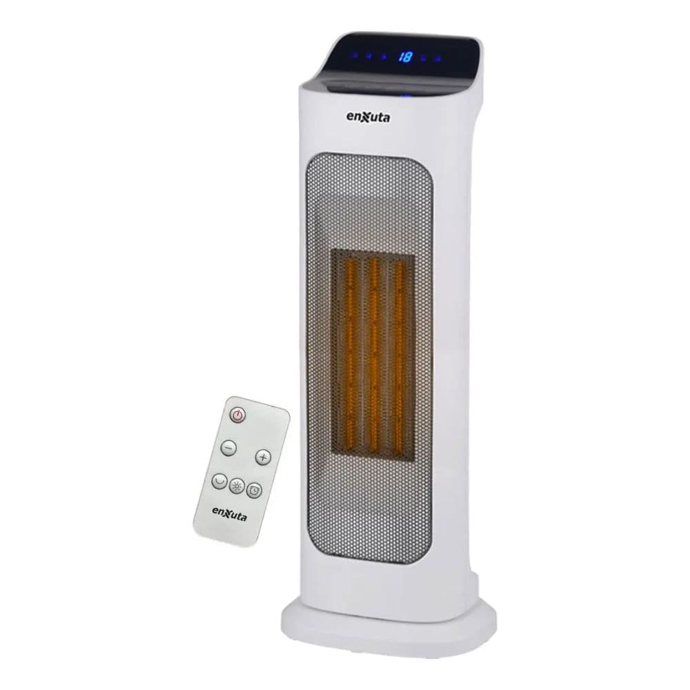 Caloventilador Vertical Enxuta 2000W Cerámico Digital Oscilante Con Control