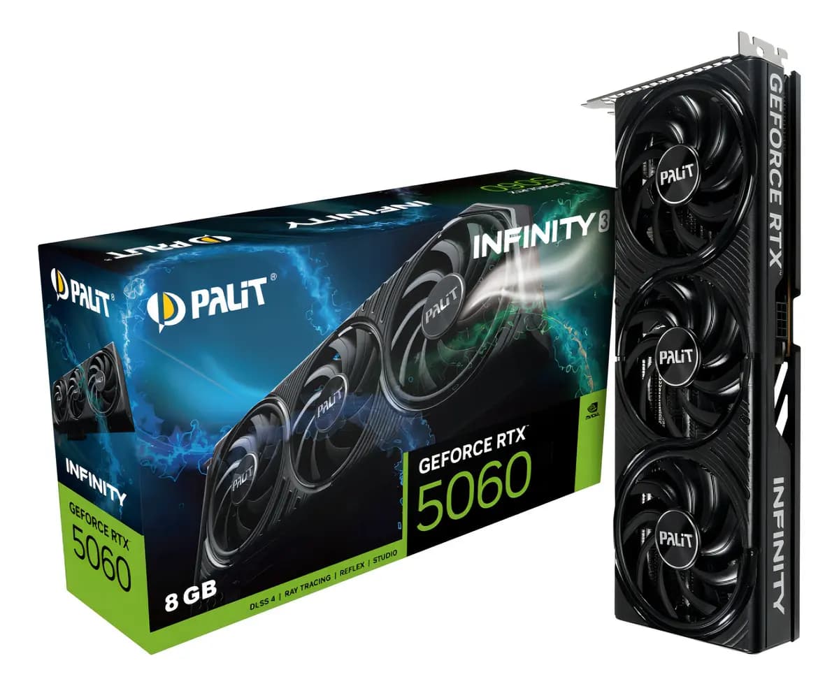 Tarjeta Palit Geforce Rtx 5060 Infinity 2 Oc 8gb D