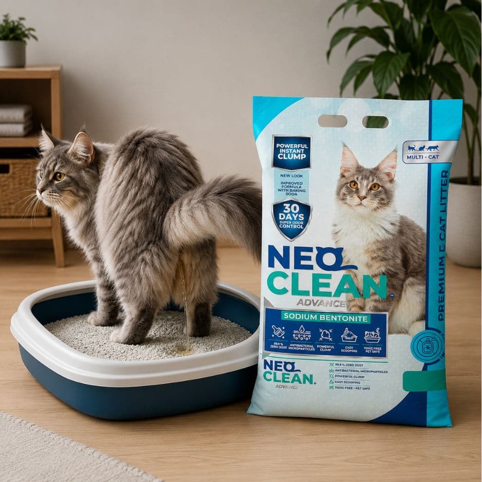 Arena Para Gatos Aglomerante Neo Clean Sin Aroma 8.3kg Equivalen a 10 Litros de Absorción