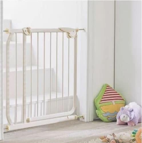 Barrera de seguridad para niños, puerta de bebé para escaleras, puerta de  seguridad para bebés, puerta