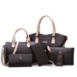 Bolso Cartera Billetera Sobre Tarjetero Neceser Set 6 en 1