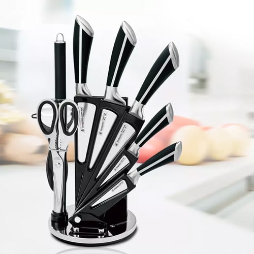 Set Cuchillos Cocina Profesional Acero Inoxidable 9 piezas - Mercado Lider
