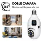 Camara Interior Lampara Robotica Doble Fullhd Vision A Color