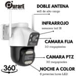 Camara Doble Domo 3.0 mpx Purare Technologic®