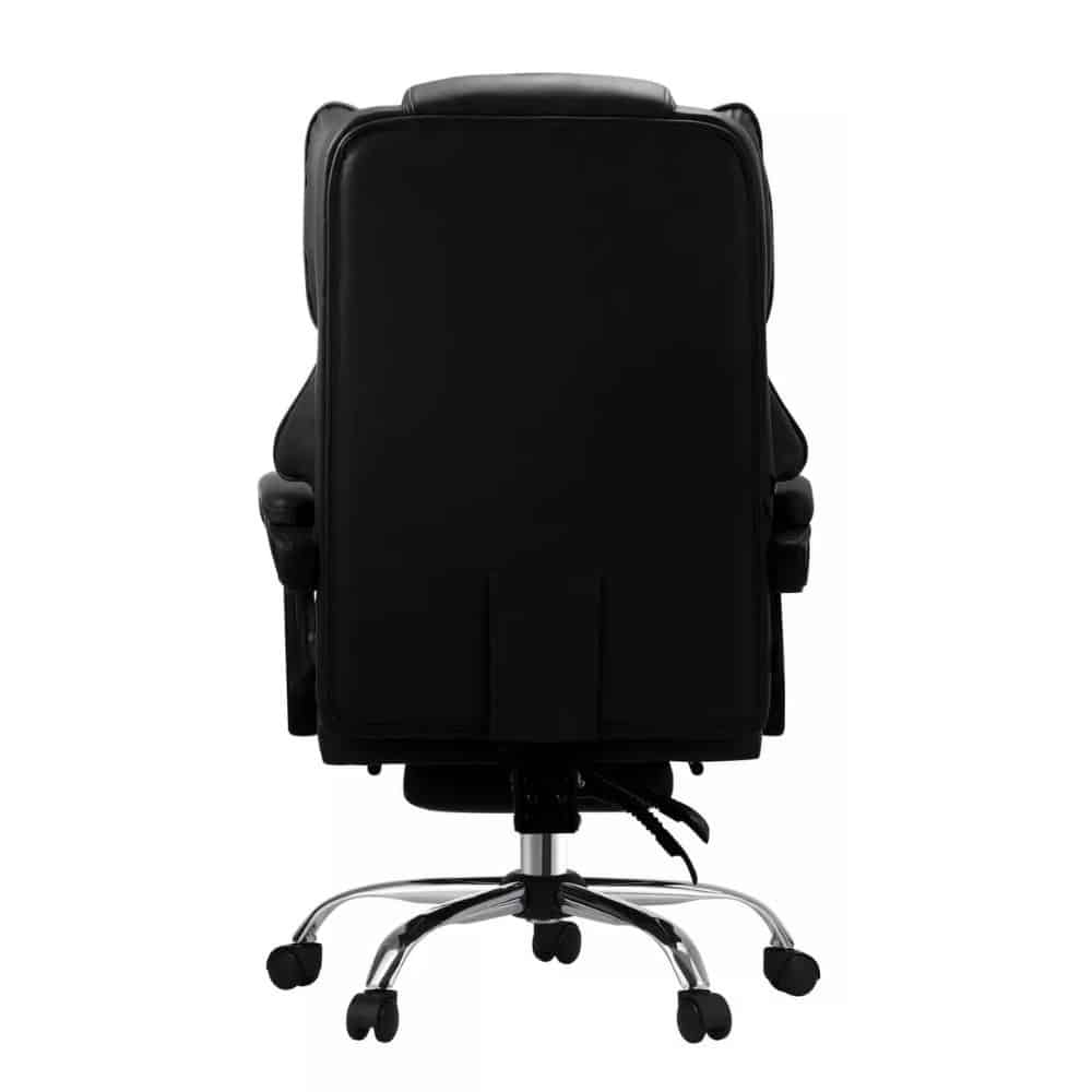 Silla Oficina Pc Trabajo Gamer Blanco Respaldo Alto Ecocuero