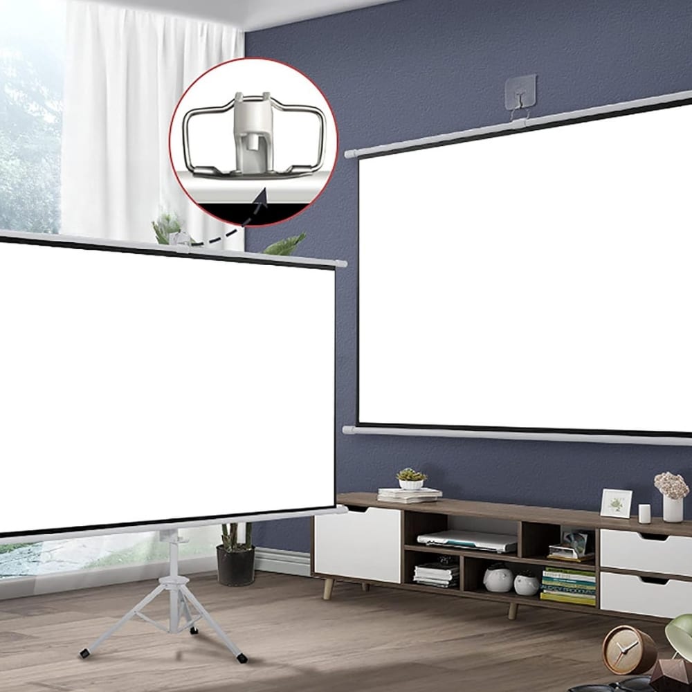 Pantalla para proyector con tripode o colgada 72 pulgadas