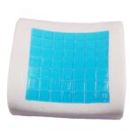 almohada viscoelastica apoyo lumbar con gel de frente