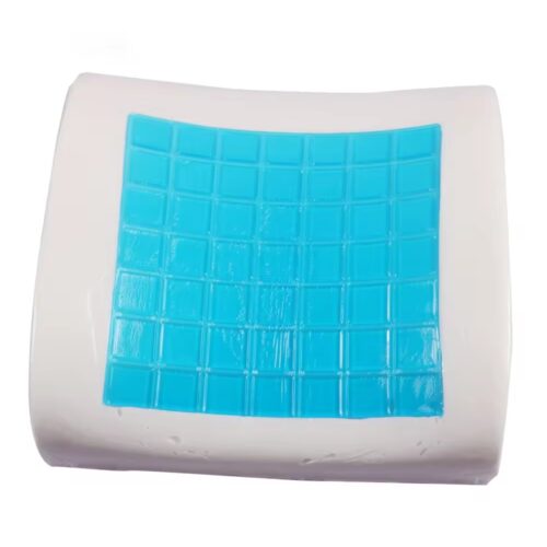 almohada viscoelastica apoyo lumbar con gel de frente