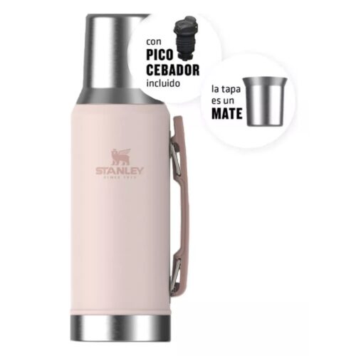 Termo mate system rosado