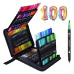 Set de 100 Marcadores Doble Punta colores variados
